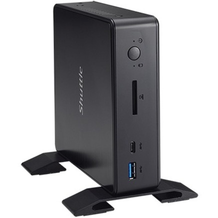 Shuttle XPC nano NC10U Desktop Computer - Intel Celeron 4205U Dual-core (2 Core) 1.80 GHz - 8 GB RAM DDR4 SDRAM - Black - Thumbnail 2