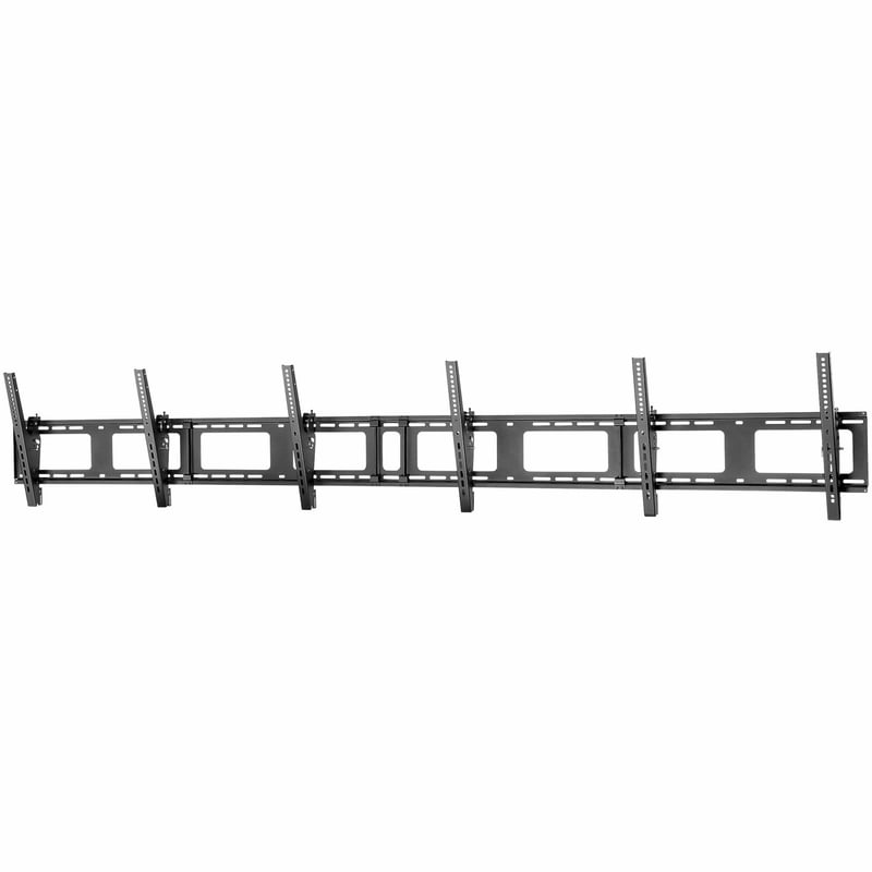 StarTech Triple-Display TV Wall Mount - Menu Board Mount - Landscape - For 40" to 50" VESA Mount Displays - 5 Tilt Settings - Digital Signage Mount - Triple Monitor Wall Bracket - Thumbnail 1