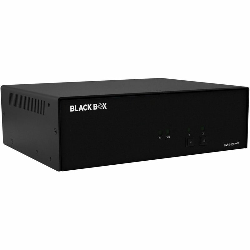 Black Box Secure KVM Switch, NIAP 4.0 Certified - 2-Port, Single-Monitor, FlexPort HDMI/DisplayPort - Thumbnail 1