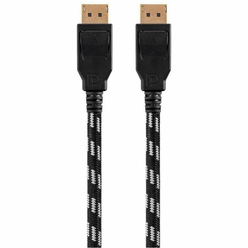 MONOPRICE BRAIDED DISPLAYPORT 1.4 CABLE_ 6FT_ GRAY - Thumbnail 2