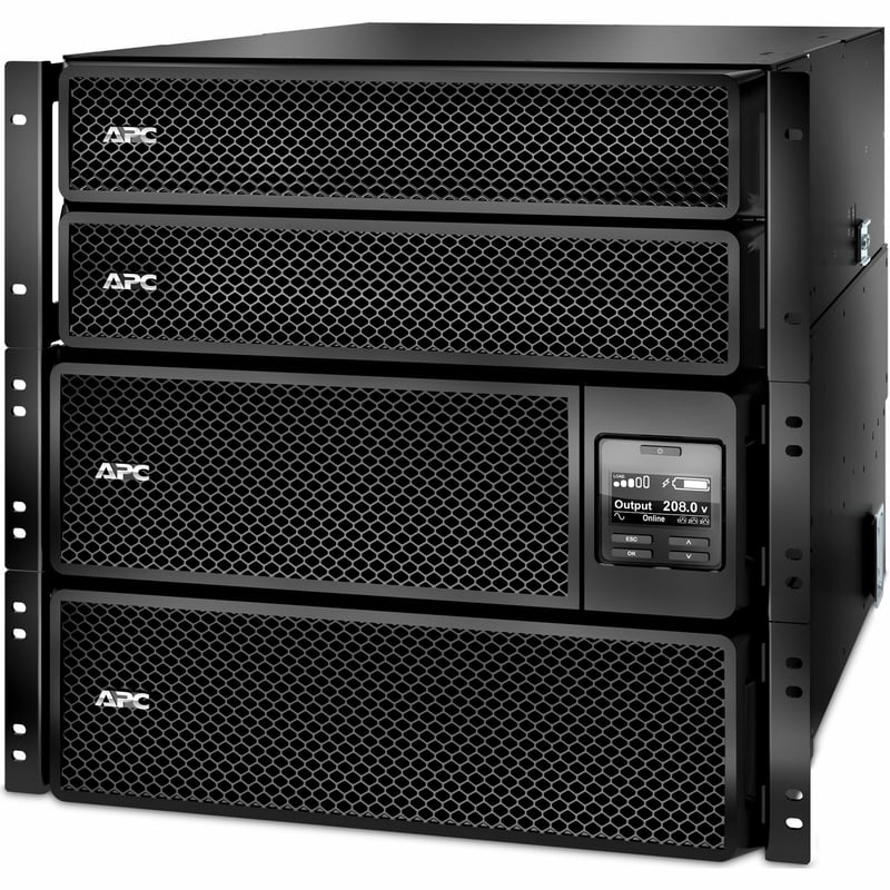 APC Smart-UPS On-Line, 10kVA/10kW,Rackmount 10U, 208V, 2x L5-20R+4x L6-20R+2x L6-30R+2x L14-30R NEMA, NMC,W/ transformer 208V/240V to 120V,W/ rail kit - Thumbnail 1
