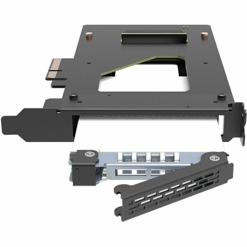 Icy Dock CP115 Drive Enclosure U.2, PCI Express NVMe 4.0 x4 - PCI Express 4.0 x4 Host Interface Internal - Black