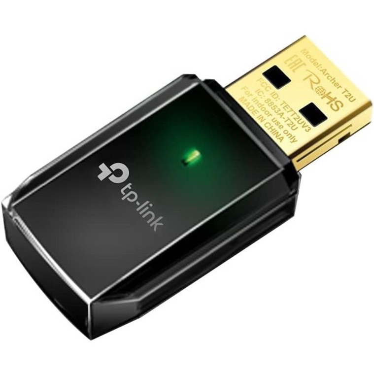 TP-LINK Archer T2U - 11AC USB WiFi Adapter - Dual Band 2.4G/5G AC600 Wireless Network Card - Thumbnail 4