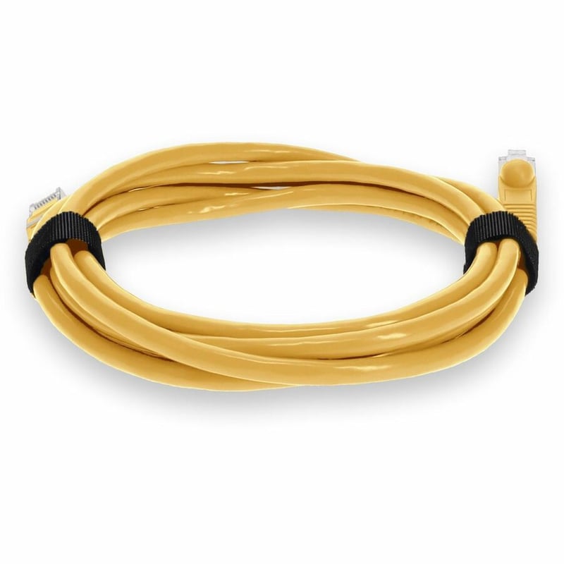 AddOn 3ft Yellow CAT 7 Shielded (S/FTP) PVC Ethernet Cable Snagless Bubble Boot RJ-45 M/M - Thumbnail 4