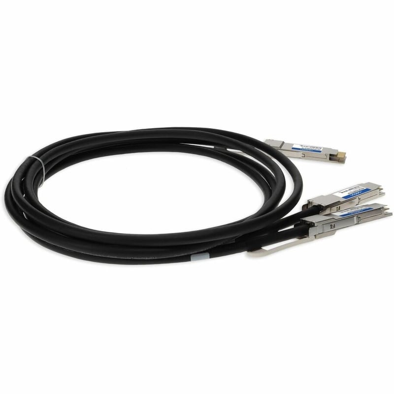 AddOn Cisco® QDD-400-CU2-5M to Mellanox® MCP7H60-W02AR26 Compatible TAA Compliant 400GBase-CU QSFP-DD 400G to 2xQSFP56 200G PAM-4 Direct Attach Cable (Passive Twinax, 2.5m) - Thumbnail 5