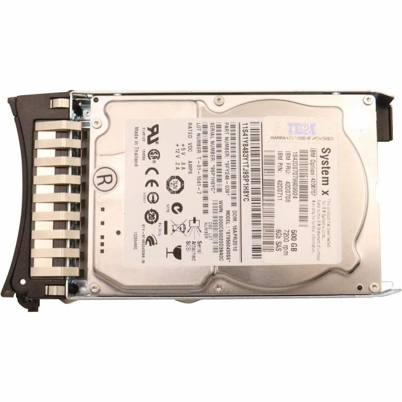 LENOVO 500GB 7.2K 6G NL SAS 2.5INCH SFF HDD REFURB - Thumbnail 1