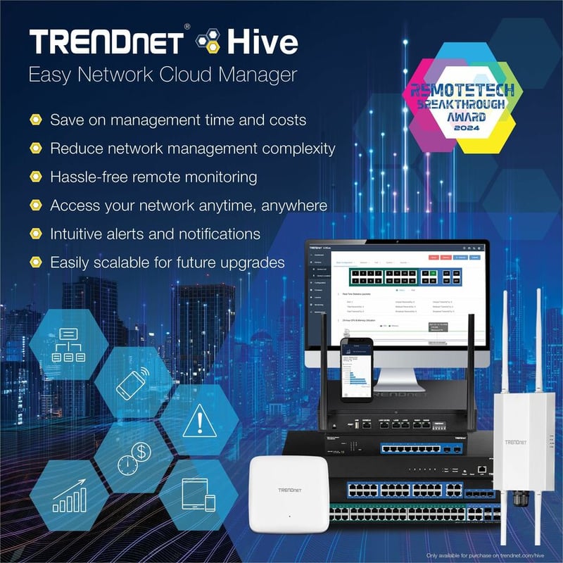 TRENDnet TEW-925DAP Dual Band IEEE 802.11 a/b/g/n/ac/ax 5.27 Gbit/s Wireless Access Point - TAA Compliant - Thumbnail 3