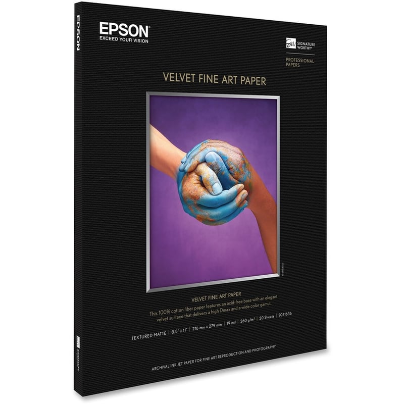 Epson Enhanced Matte Bright White Cotton Art Paper - Thumbnail 2