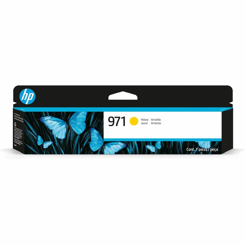 HP 971 (CN624AM) Original Standard Yield Inkjet Ink Cartridge - Single Pack - Yellow - 1 Each - Thumbnail 1