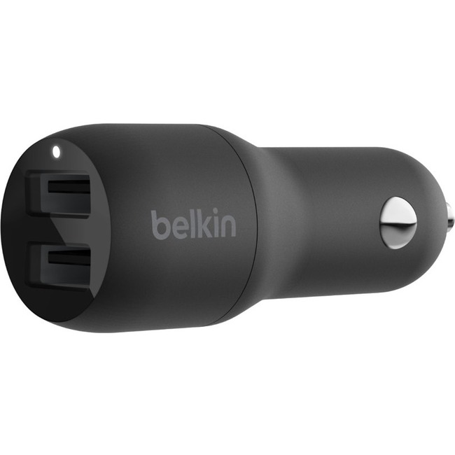 Belkin BoostCharge Dual USB-A Car Charger 24W - Thumbnail 1