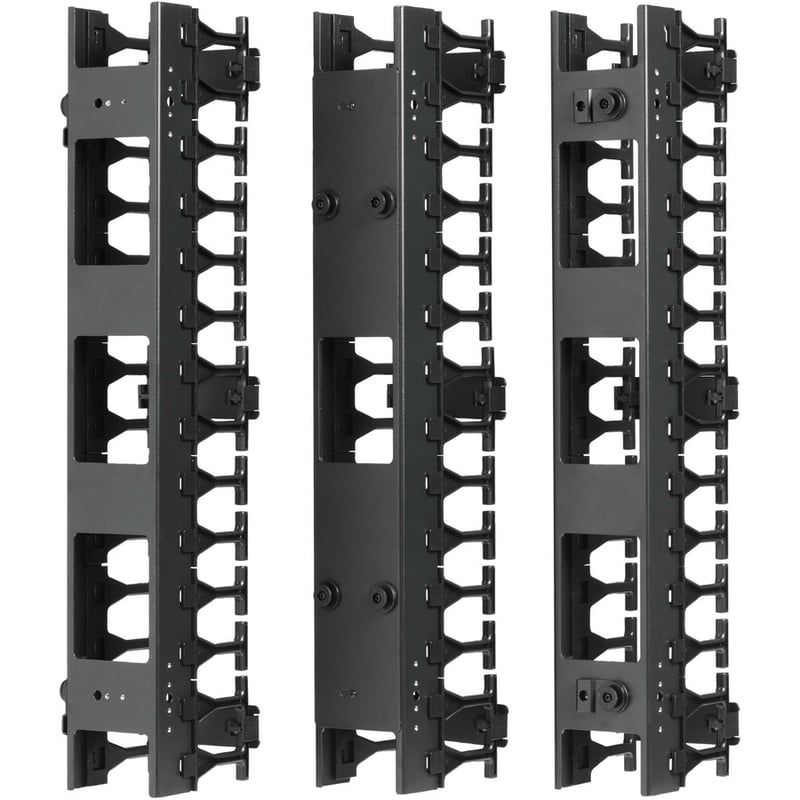 Tripp Lite by Eaton SmartRack 3-in. (7.62 cm) Wide High Capacity Vertical Cable Manager - Double finger duct - Thumbnail 4
