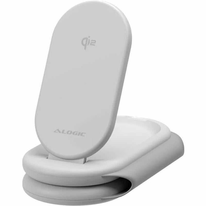 ALOGIC PACKAWAY 3IN1 QI2 WIRELESS CHARGING STAND - WHITE - Thumbnail 1