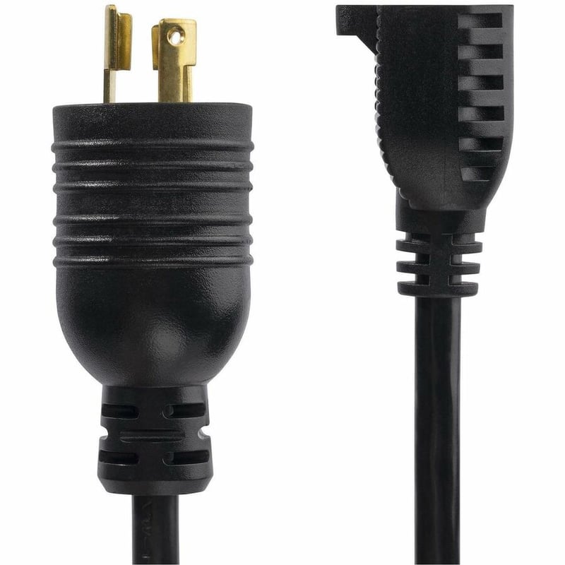 StarTech.com 1ft (30cm) Heavy Duty Power Cord, Twist-Lock NEMA L5-15P to NEMA 5-15R, 15A 125V, 14AWG, UL Listed Components - Thumbnail 2