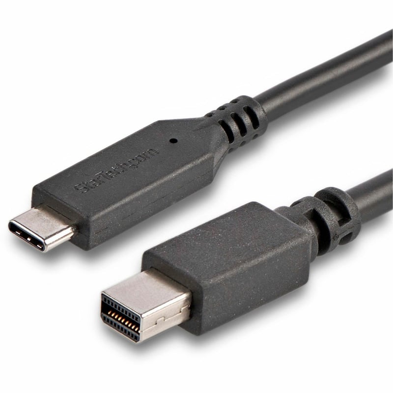 StarTech.com 6 ft. / 1.8 m USB-C to Mini DisplayPort Cable - 4K 60Hz - Black - USB 3.1 Type-C to Mini DP Adapter Cable - mDP Cable - Thumbnail 1