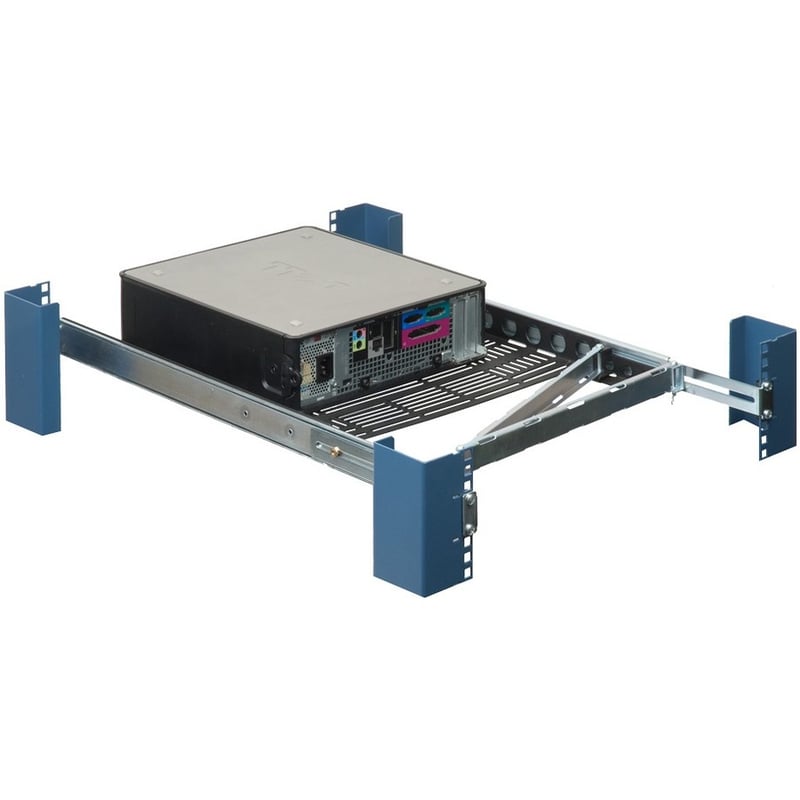 Rack Solutions 1U Dry Sliding Computer Shelf with Cable Management Arm - Thumbnail 3