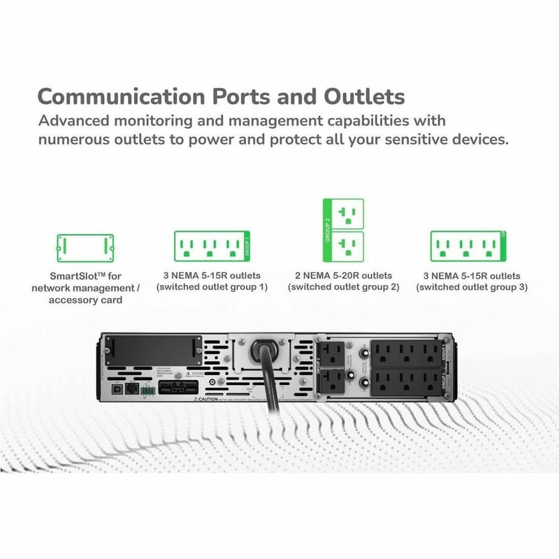 APC by Schneider Electric Smart-UPS X SMX2200RMLV2U 2200 VA Rack-mountable UPS - Thumbnail 4