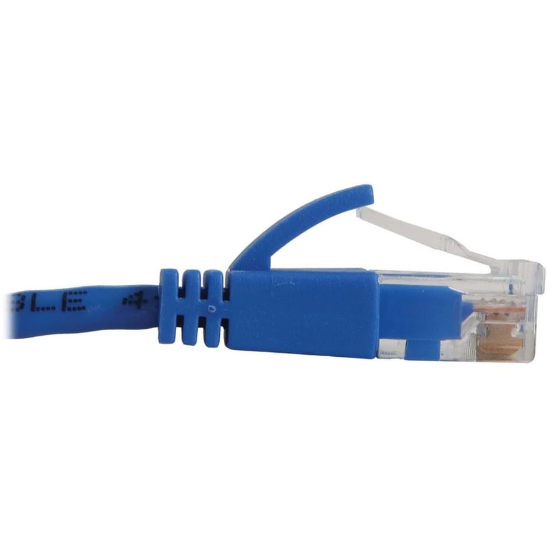 Eaton Tripp Lite Series Cat6a 10G Snagless Molded Slim UTP Ethernet Cable (RJ45 M/M), PoE, Blue, 6 in. (15 cm) - Thumbnail 4