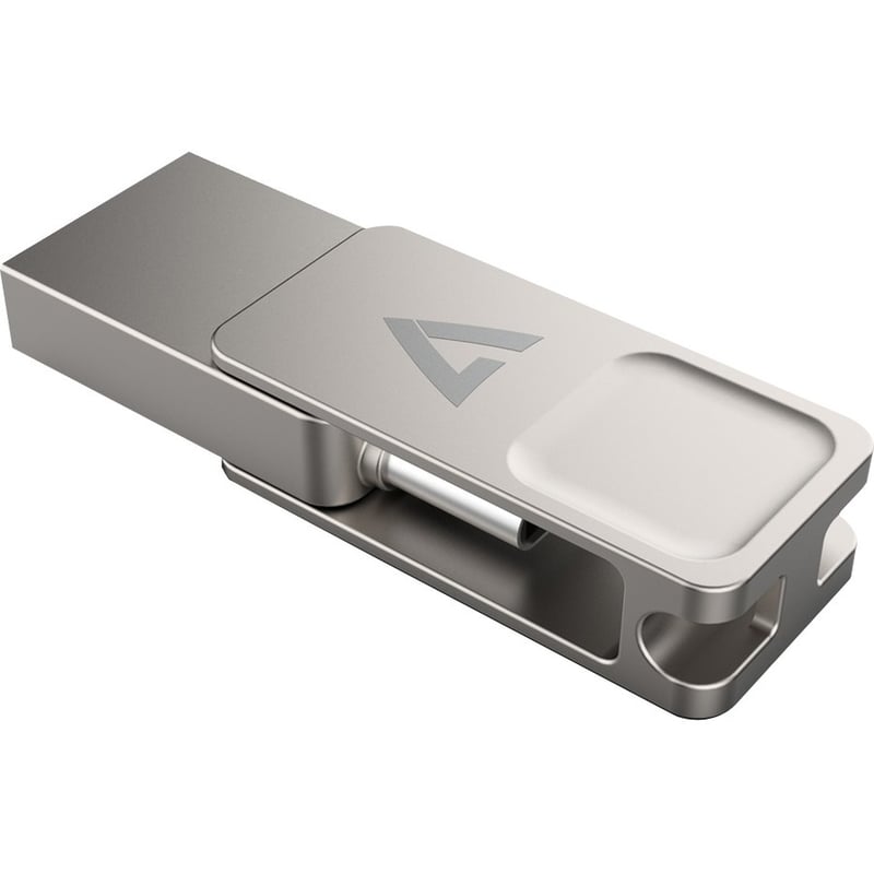 V7 VF364GTCV7 USB-C Dual-Purpose Flash Drive USB3.2 - Type A 64GB - Thumbnail 5