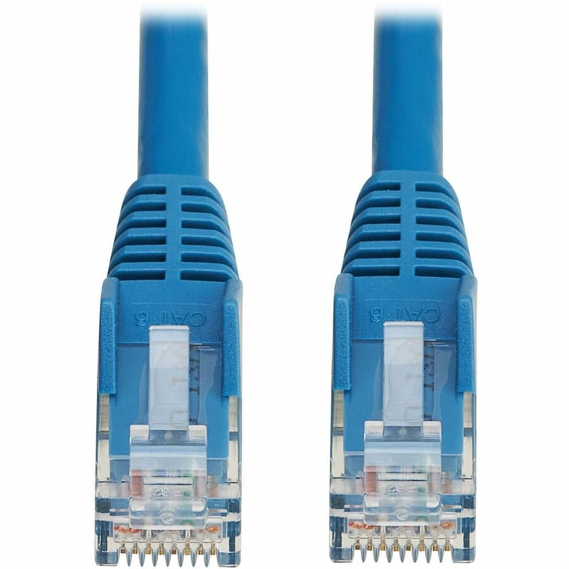 Eaton Tripp Lite Series Cat6 Gigabit Snagless Molded UTP Ethernet Cable (RJ45 M/M), PoE, LSZH, Blue, 0.5 m (1.6 ft.) - Thumbnail 2