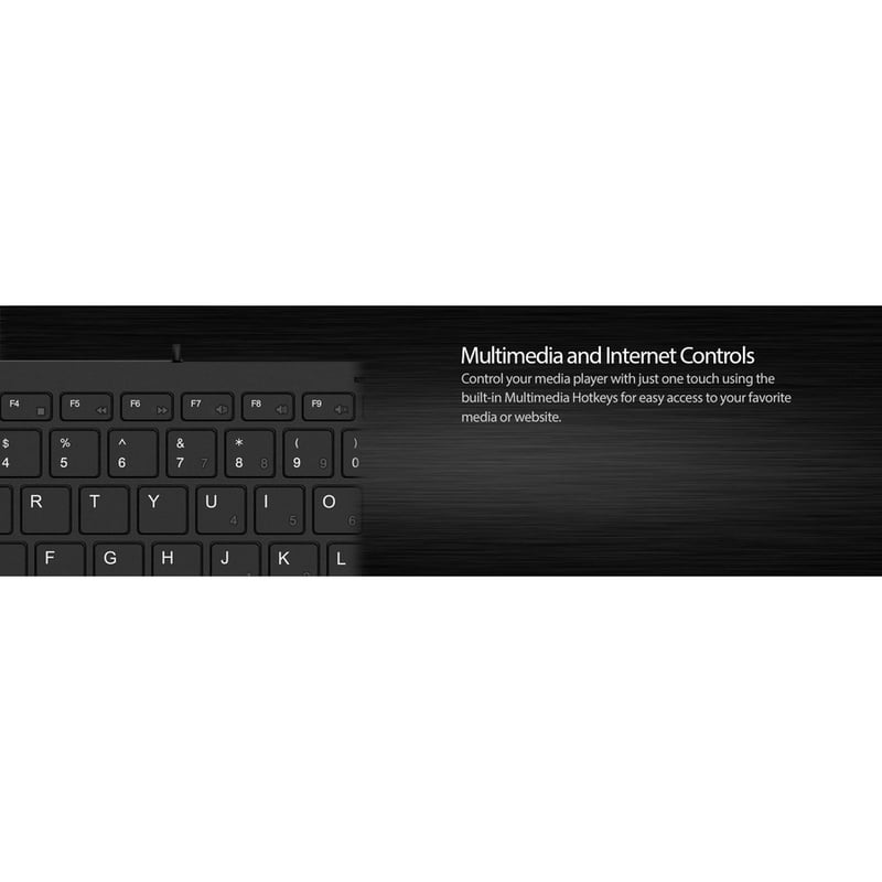 Adesso Mini Keyboard with USB Hubs - Thumbnail 5