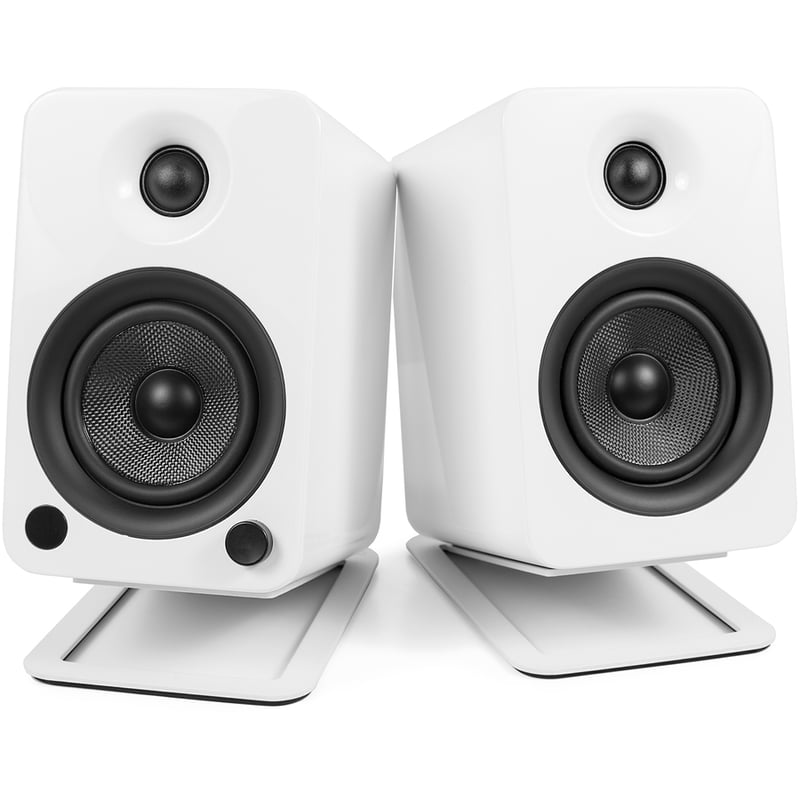 Kanto S4 Desktop Speaker Stands for Midsize Speakers, White - Thumbnail 4