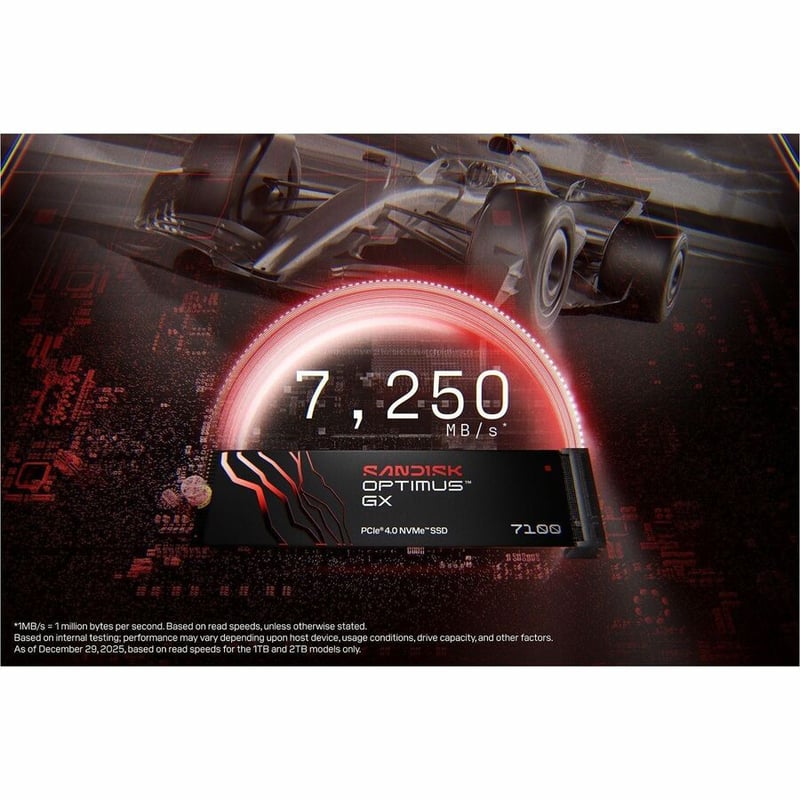 SANDISK OPTIMUS GX 7100 PCIE-G4 2TB M2 - Thumbnail 5