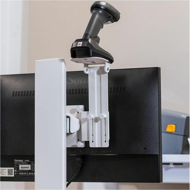 Ergotron Mounting Bracket for Monitor, Scanner, Bar Code Scanner, Document Holder - White - Thumbnail 3