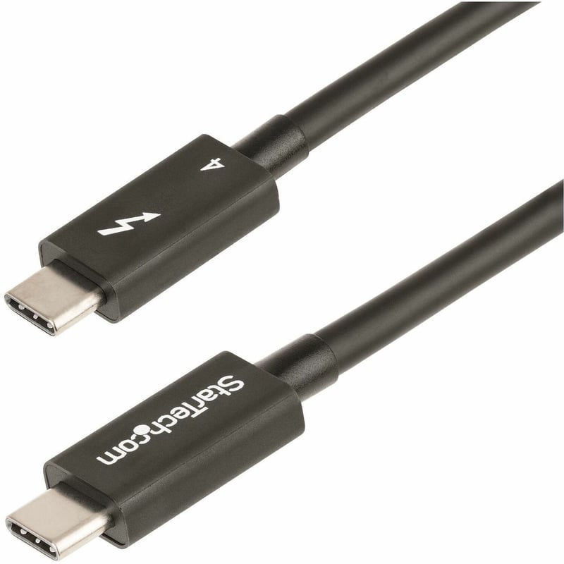StarTech.com 3ft (1m) Thunderbolt 4 Cable, 40Gbps, 100W PD, 4K/8K Video, Intel-Certified, Compatible w/Thunderbolt 3/USB 3.2/DisplayPort - Thumbnail 1