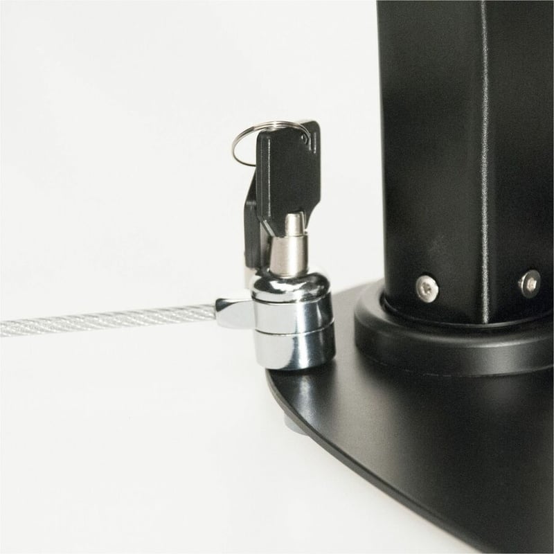 CTA Universal Dual Security Kiosk with Locking Holder and Anti-Theft Cable for 7-13 Inch Tablets (Black) - Thumbnail 2