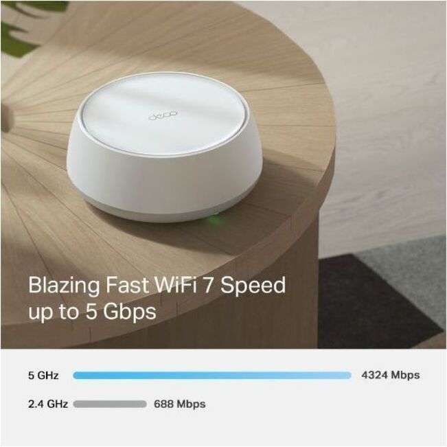 TP-Link Deco BE25 Wi-Fi 7 IEEE 802.11 a/b/g/n/ac/ax/be Ethernet Wireless Router - Thumbnail 5