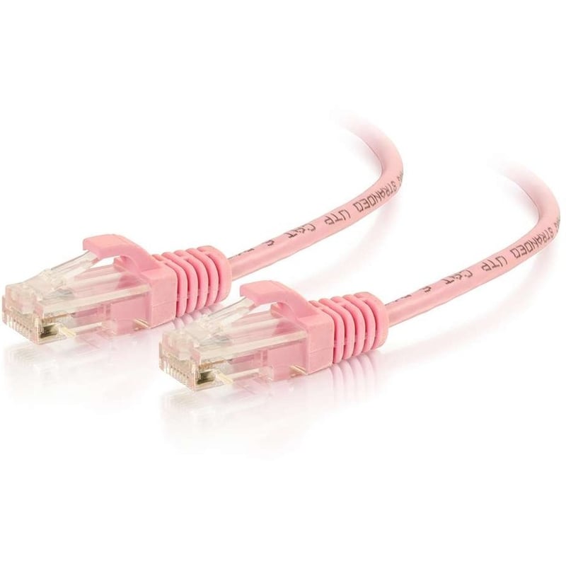 7FT/2.1M CAT6 CABLE UTP SLIM 28AWG PINK - Thumbnail 1