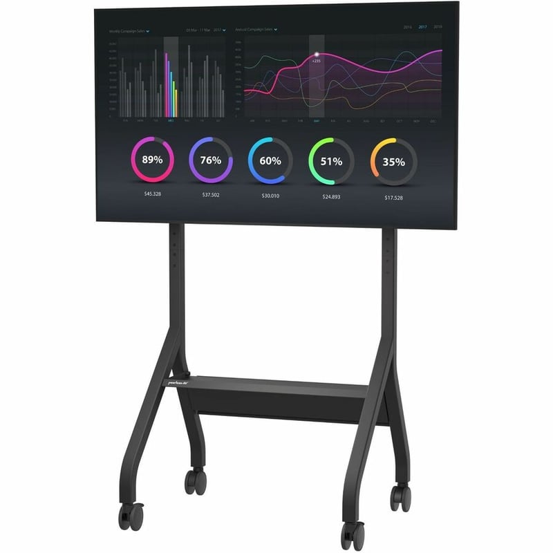 SmartMount® Flat Panel Cart for 55" to 110"+ Displays - Thumbnail 2