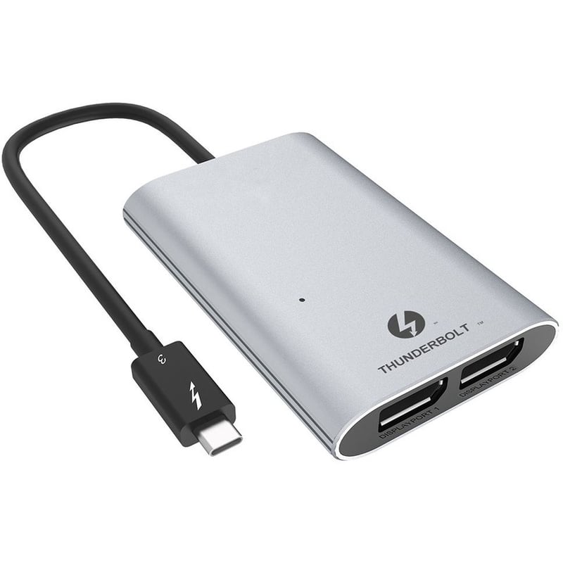 4XEM Type-C Thunderbolt to Dual DisplayPort Display Adapter - Thumbnail 1