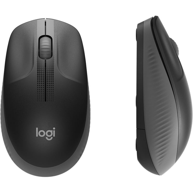 Logitech Wireless Mouse M190 - Full Size Ambidextrous Curve Design, 18-Month Battery with Power Saving Mode, Precise Cursor Control & Scrolling, Wide Scroll Wheel, Thumb Grips (Charcoal) - Thumbnail 5