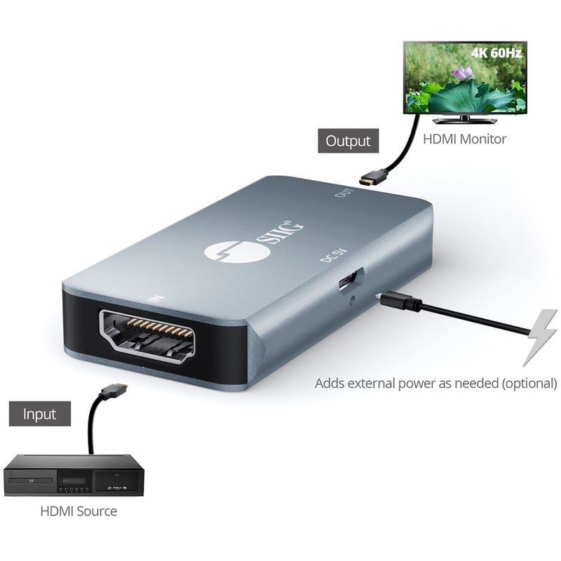 SIIG HDMI 2.0 4K HDR Repeater - Thumbnail 3