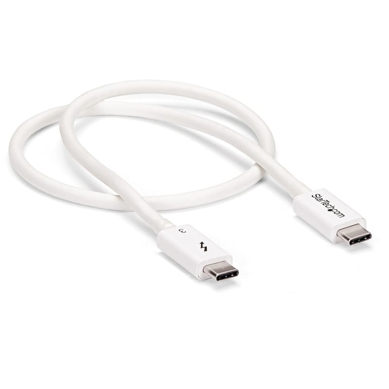 StarTech.com 1.6ft (50cm) Thunderbolt 3 Cable, 40Gbps, 100W PD, 4K/5K Video, Thunderbolt-Certified, Compatible w/ TB4/USB 3.2/DisplayPort - Thumbnail 2