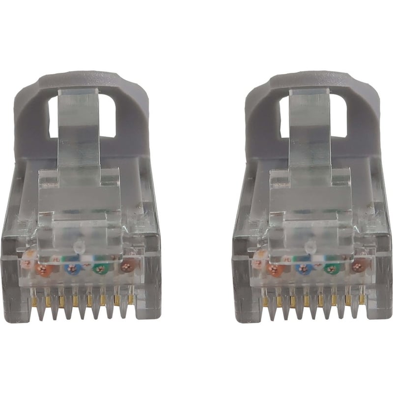 Eaton Tripp Lite Series Cat6a 10G Snagless Molded UTP Ethernet Cable (RJ45 M/M), PoE, Gray, 7 ft. (2.1 m) - Thumbnail 3
