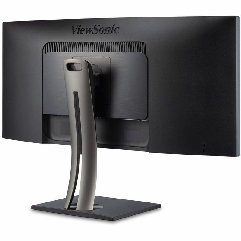ViewSonic ColorPro VP3456a - 34" 21:9 Curved UWQHD Monitor with 75Hz, FreeSync, 100W USB C, RJ45, sRGB - 400 cd/m