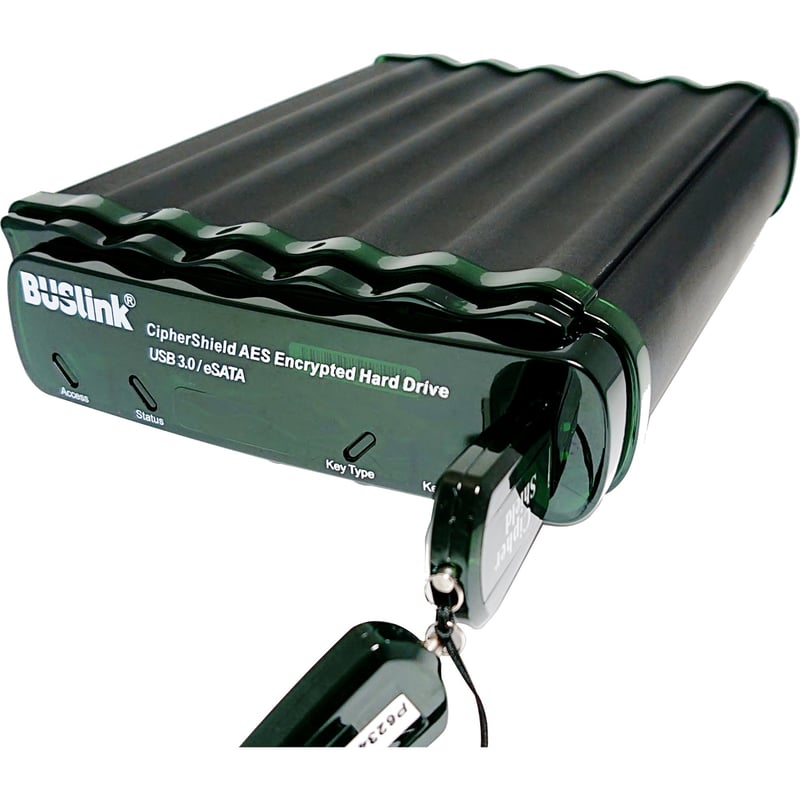 18TB BUSLINK CIPHERSHIELD USB 3.0/ESATA 3.5IN SINGLE KEY FIPS140-2 LEVEL 2 HIPAA - Thumbnail 1