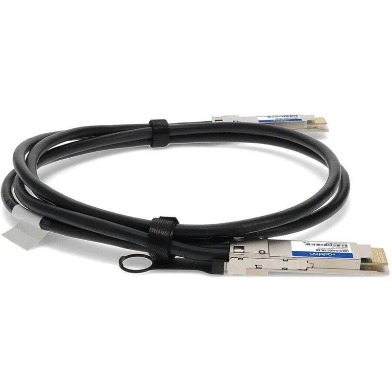 AddOn Arista Networks® CAB-D-D-400G-3M Compatible TAA Compliant 400GBase-CU QSFPDD Direct Attach Cable (Passive Twinax, 3m) - Thumbnail 5