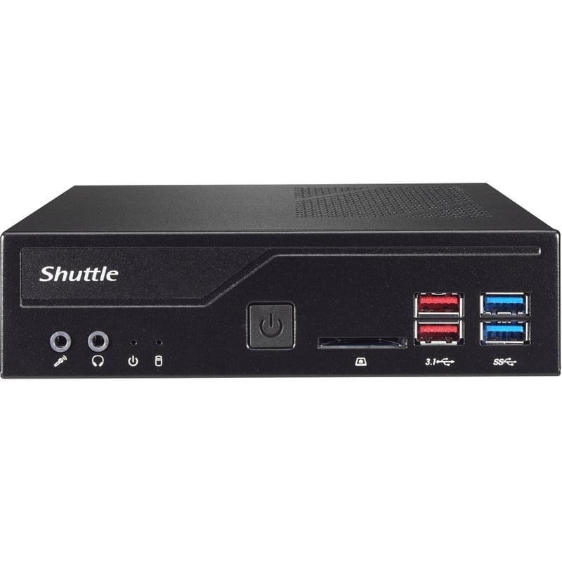 Shuttle XPC slim DH370 Barebone System - Slim PC - Socket H4 LGA-1151 - 1 x Processor Support - Thumbnail 2