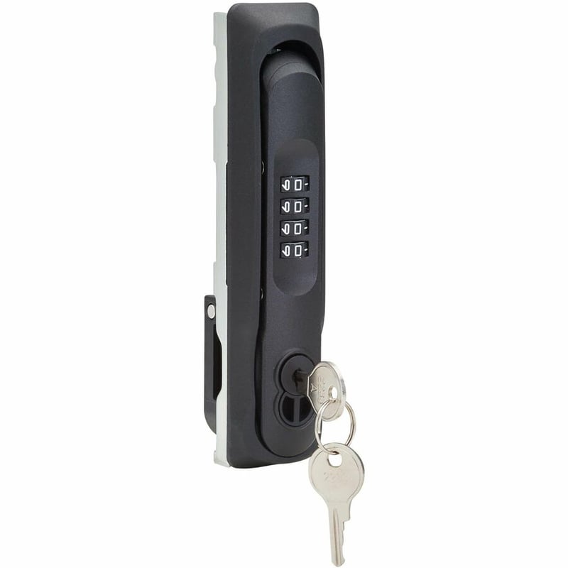 Eaton Tripp Lite Series SmartRack Locking Door Handle for Server Rack Cabinets - Front and Back Doors, 4-Digit Combination Lock, SFIC Lock Core, 2 Keys - Thumbnail 5