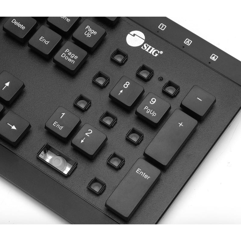 SIIG Industrial Grade Washable & Dustproof USB Multimedia Keyboard - Thumbnail 2