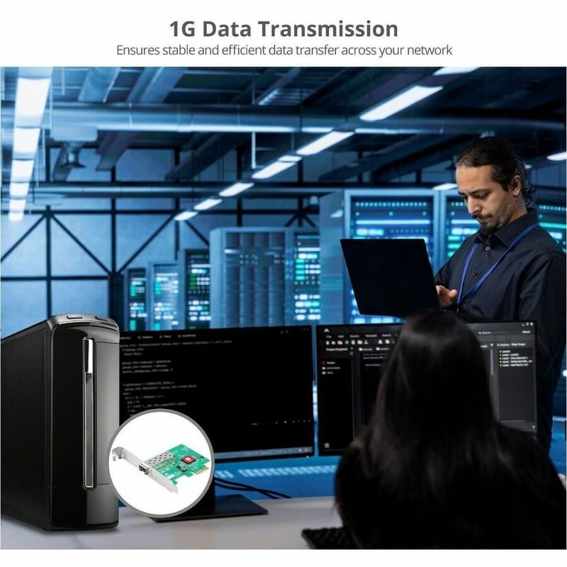 SINGLE PORT 1G SFP ETHERNET NETWORK PCIE CARD - 1GBPS - TAA COM - Thumbnail 3
