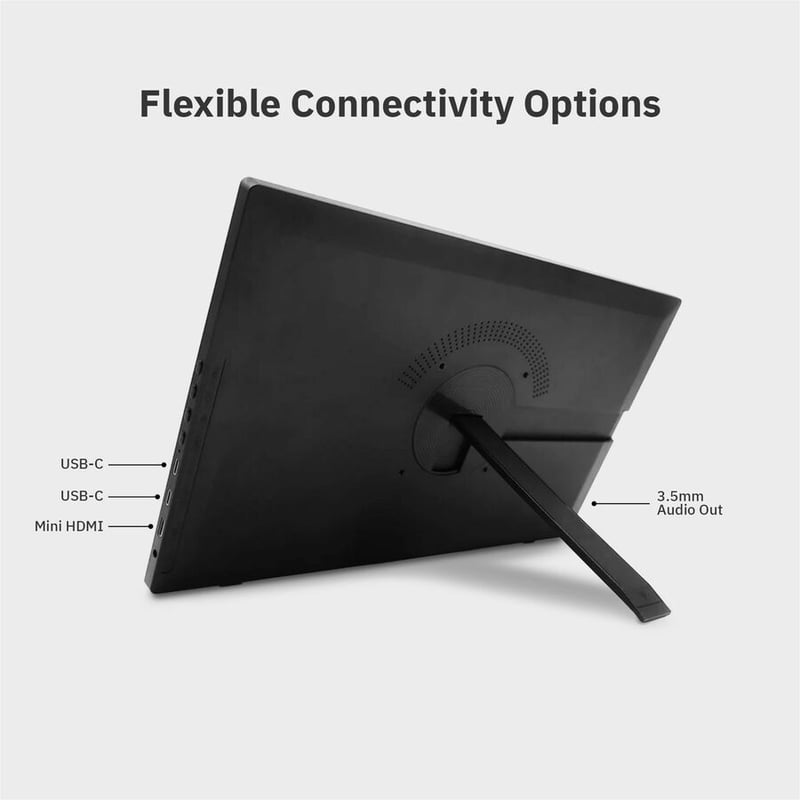 15.6IN PORTABLE MONITOR WITH KICKSTAND - Thumbnail 4