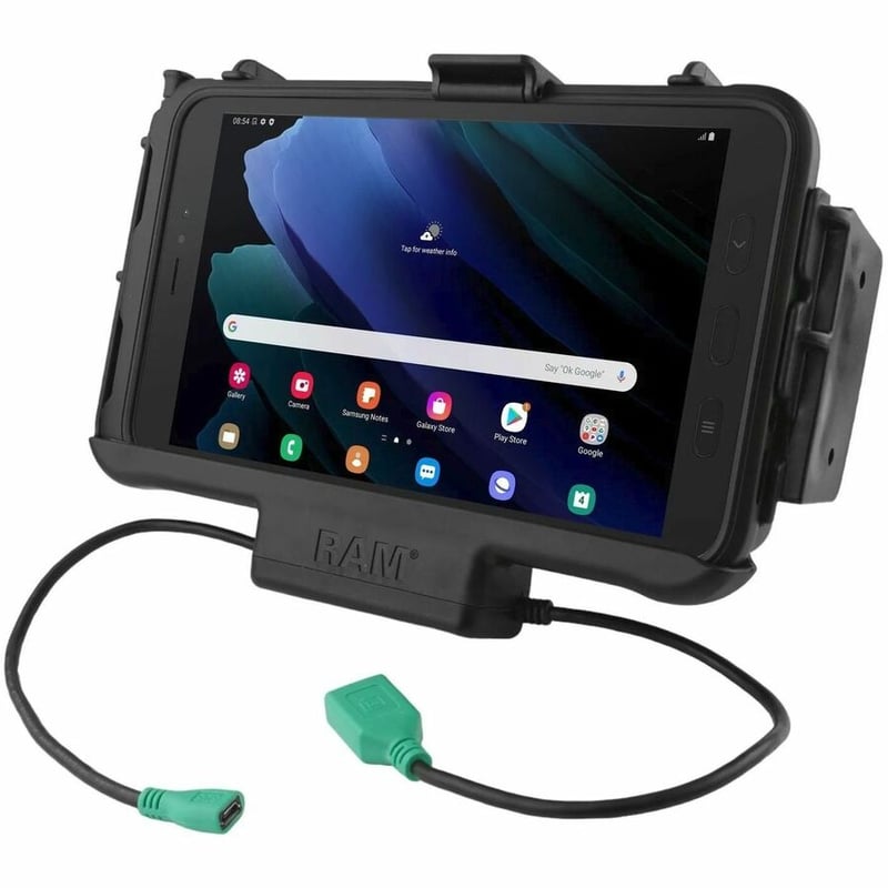 RAM Mounts EZ-ROLL'R Modular Power + Single USB Dock Samsung Tab Active3 - Thumbnail 2