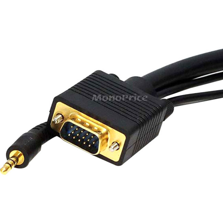 SUPER VGA HD15 M/M CABLE W/ AUDIO 100FT - Thumbnail 2