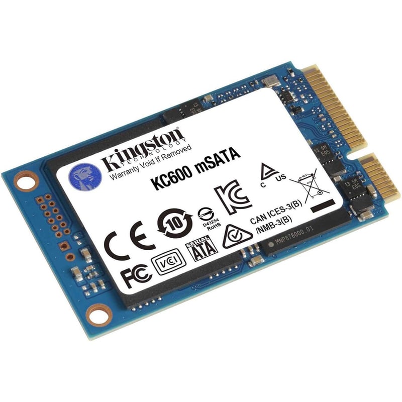 Kingston KC600 256 GB Solid State Drive - mSATA Internal - SATA (SATA/600) - Thumbnail 3