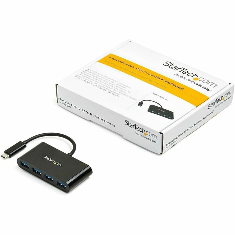 StarTech.com USB C Hub - 4 Port USB C to USB-A (4x) - Bus Powered USB Hub - USB Type C to USB Hub - USB-C to USB - USB 3.0 Type C - Thumbnail 4