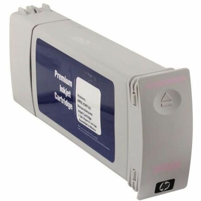 WF Remanufactured High Yield Light Magenta Wide Format Ink Cartridge for HP 91 (C9471A) - Thumbnail 1